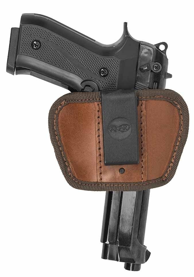 IC 6146 Deri Maşalı Kase İç/Bel Tabanca Kılıfı