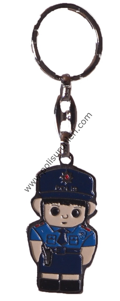 Polis Bayan Anahtarlık (Metal)